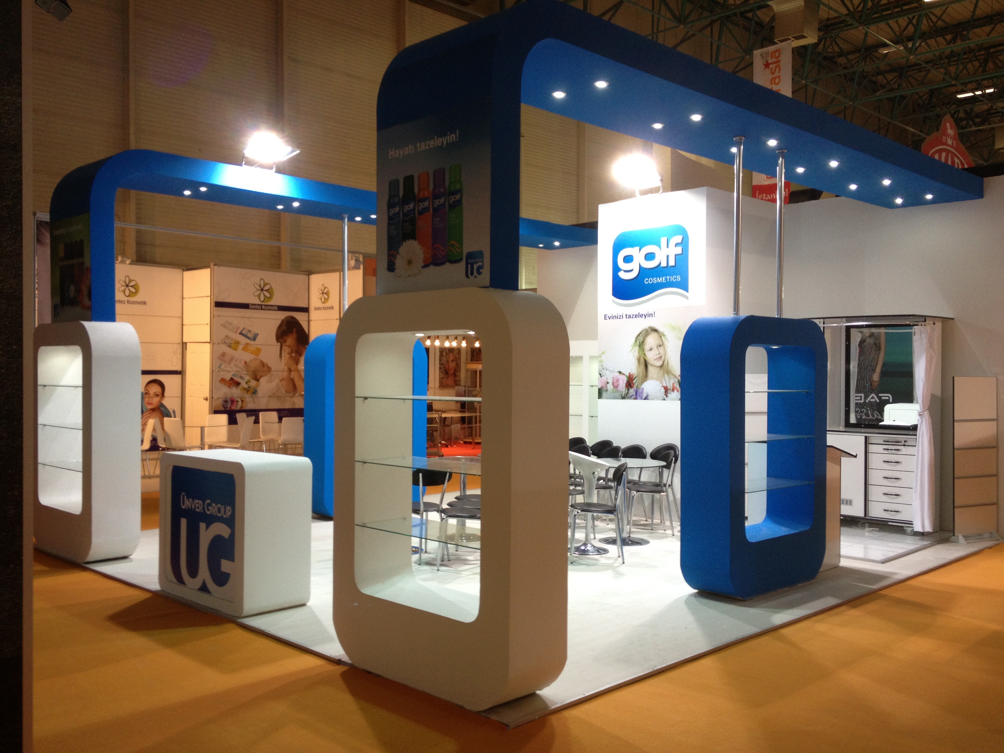 Ahşap Stand Üç Tarafı Açık Stand