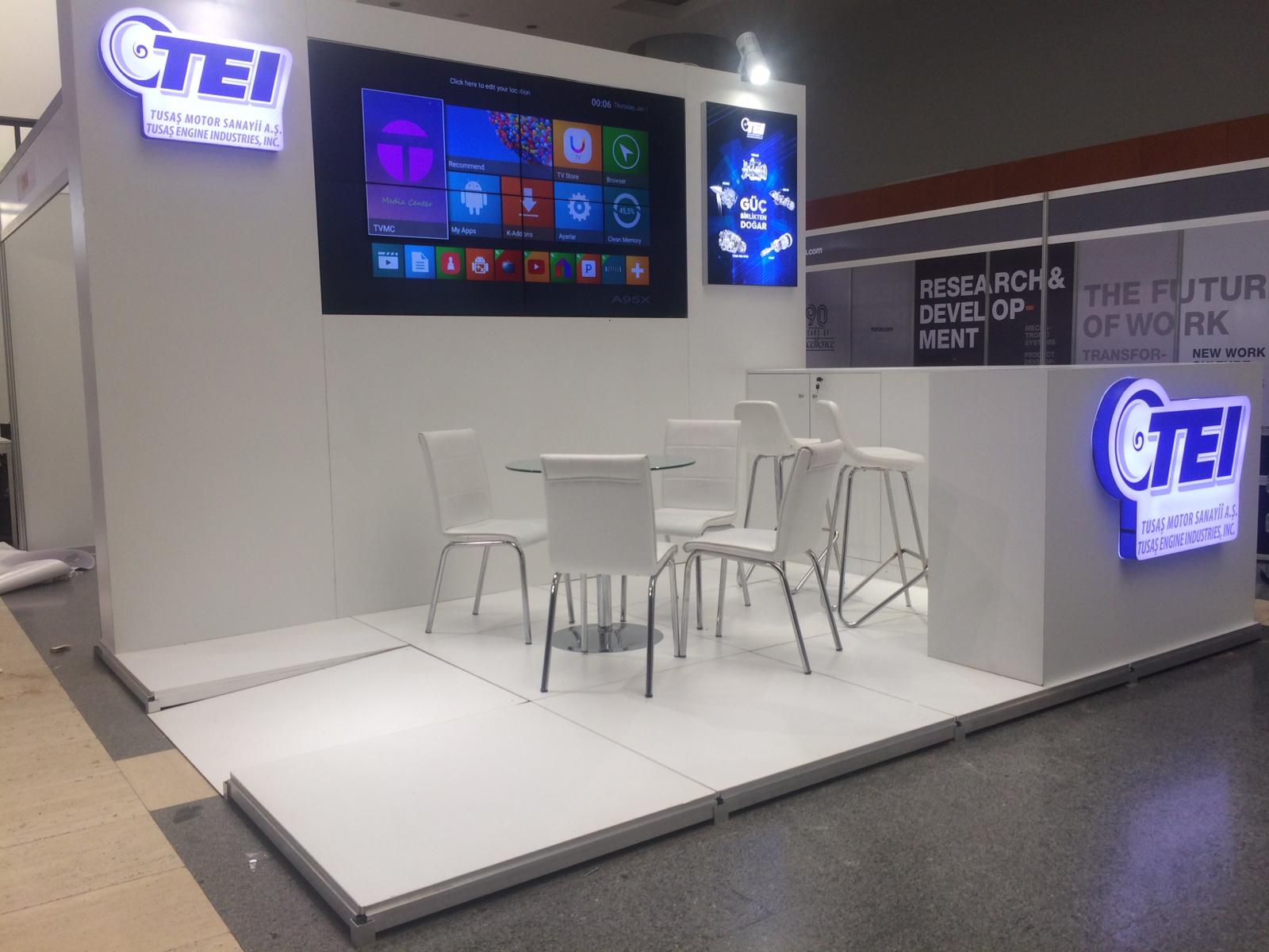 Ahşap Stand Üç Tarafı Açık Stand