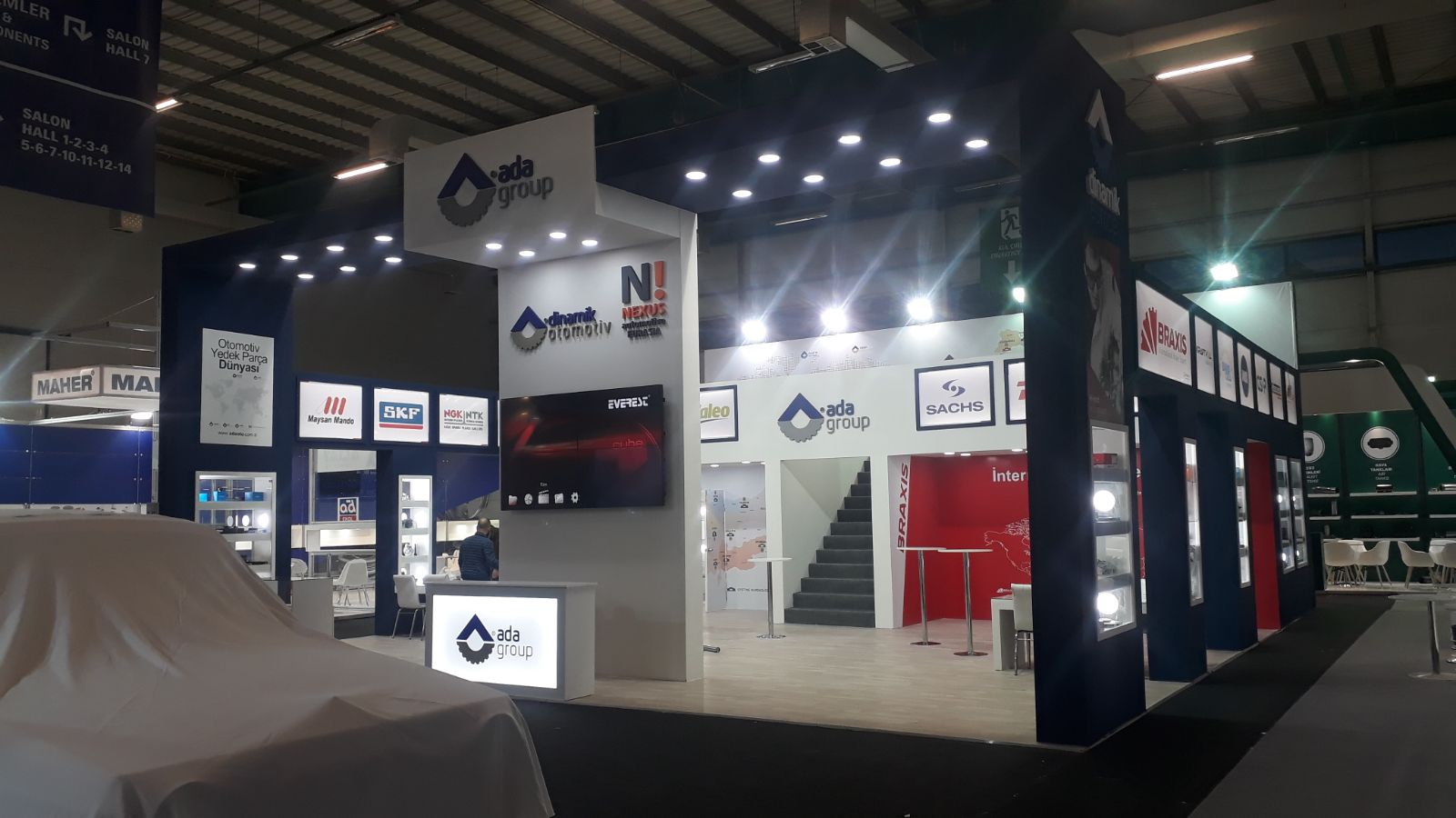 Ahşap Stand Çift Kat Stand 