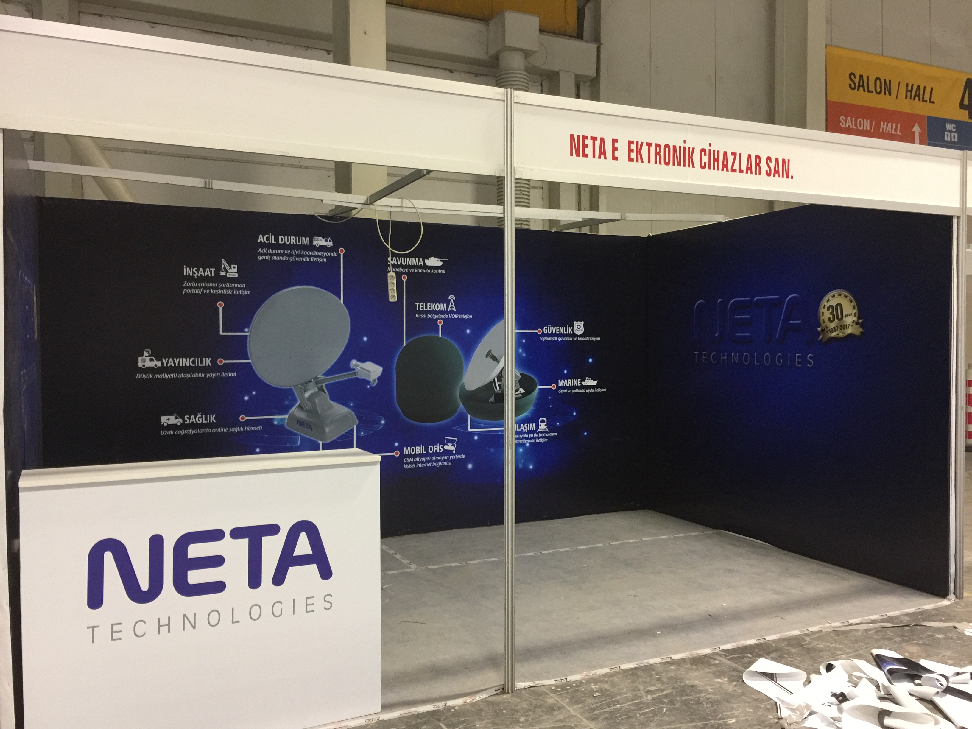 Octonorm Stand Tek Cephe Açık Stand